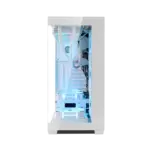 Circle Defender ZX1 Mid- Tower Computer Case Gaming Cabinet - White - Image 3