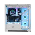 Circle Defender ZX1 Mid- Tower Computer Case Gaming Cabinet - White - Image 2