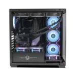 Circle Defender ZX1 Mid- Tower Computer Case Gaming Cabinet - Black - Image 2