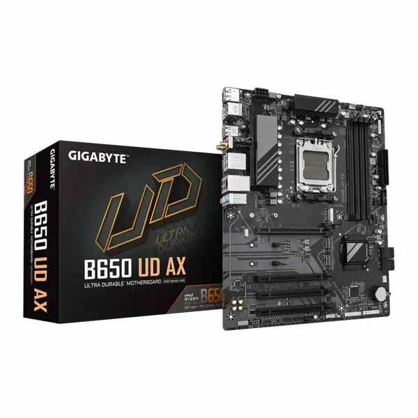 GIGABYTE-B650-UD-AX-rev.-1.0-AM5-Motherboard-1.webp GIGABYTE B650 UD AX (rev. 1.0) AM5 Motherboard - Image 1