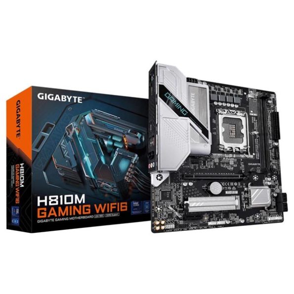 GIGABYTE-H810M-GAMING-WIFI6-Intel-Core-Ultra-Series-2-LGA-1851-Motherboard-1-595x595-1.jpg GIGABYTE H810M GAMING WIFI6 Intel Core Ultra (Series 2) LGA 1851 Motherboard - Image 1