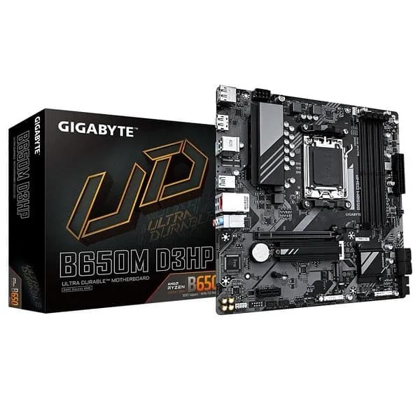 Gigabyte-B650M-D3HP-AMD-AM5-DDR5-M-ATX-Motherboard-1.webp Gigabyte B650M D3HP AMD AM5 DDR5 M-ATX Motherboard - Image 1