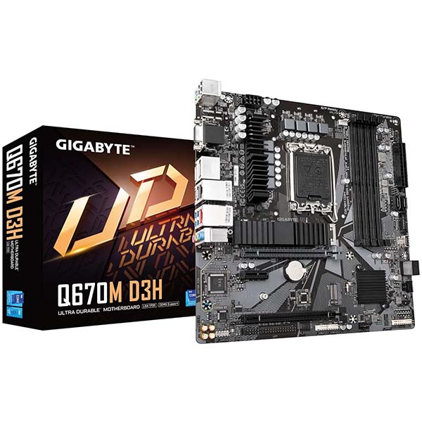 Gigabyte-Q670M-D3H-rev.-1.0-DDR5-Motherboard-1.jpg Gigabyte Q670M D3H (rev. 1.0) DDR5 Motherboard/ - Image 1