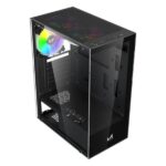 ICE Master Thunder Mid-Tower Computer Case/Gaming Cabinet – Black - Image 2