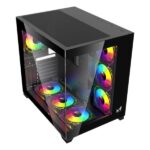 ICEMASTER Dynamite XL PRO Mid-Tower Computer Case/Gaming Cabinet – Black (7 Infinity Argb Fans) - Image 2