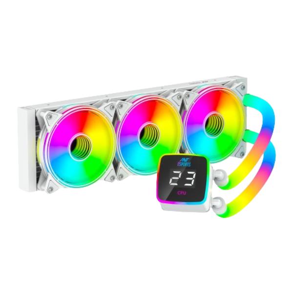 Ant Esports ICE-Glow 360 ARGB CPU Liquid Cooler – White