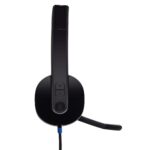 Logitech H540 Stereo Wired On Ear Headphones With Mic (Black) - Image 2