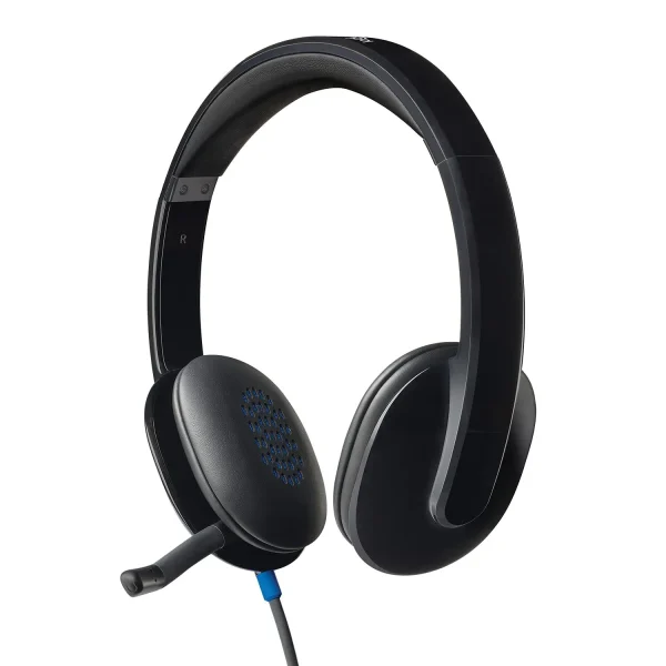 Logitech H540 Stereo Wired On Ear Headphones With Mic (Black)