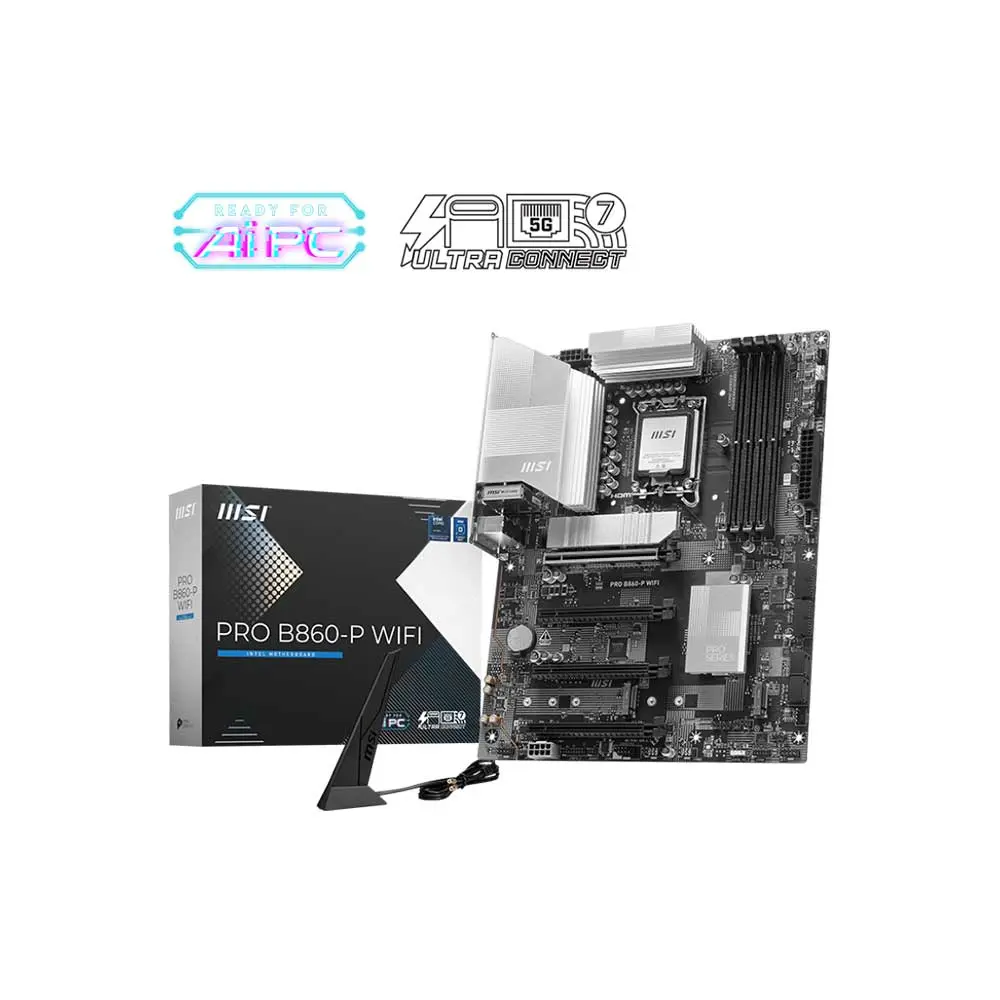 MSI PRO B860-P WIFI Intel Core Ultra LGA 1851 DDR5 ATX Motherboard