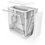 NZXT H7 Flow (2024) ATX Mid Tower Airflow Cabinet (White) - Image 3