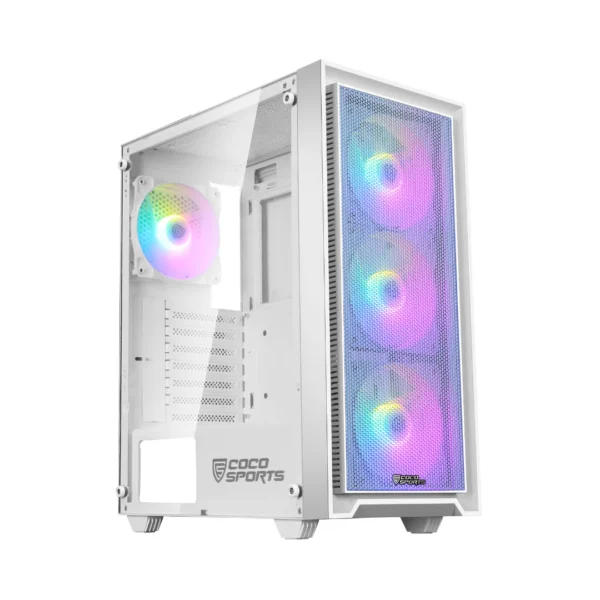 Coconut Gaming Cabinet RGB NOVA 110 White