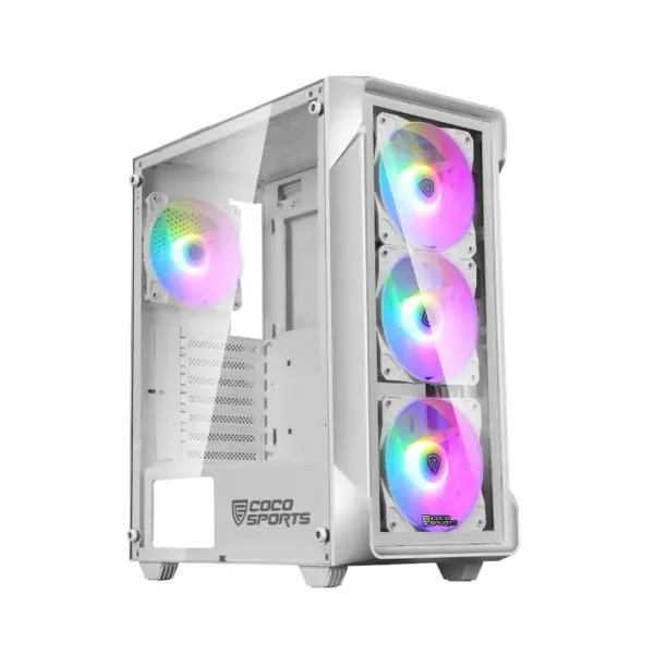 Coconut Gaming Cabinet RGB NOVA 220 WHITE
