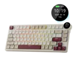 RK ROYAL KLUDGE N80 Low Profile Mechanical Keyboard Rosy Clouds Red Switch - Image 2