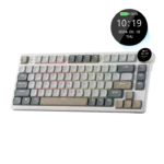 RK ROYAL KLUDGE N80 Low Profile Mechanical Keyboard Pearly Dawn Red Switch