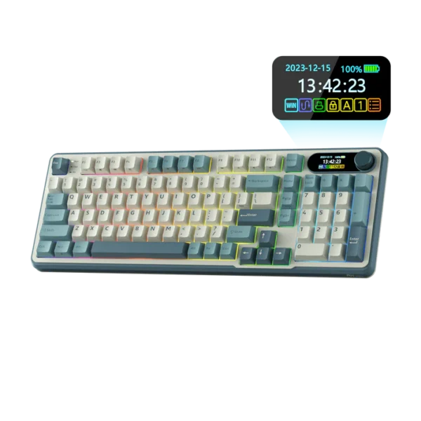 RK ROYAL KLUDGE S98 Mechanical Keyboard Light Cloud Chartreuse Switch