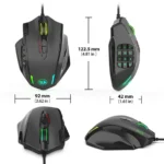 Redragon M908 Impact RGB Wired Gaming Mouse - Image 2