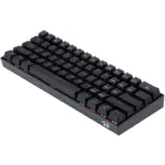 Redragon K630 Dragonborn 60% Wired Pink LED Brown Switch Gaming Keyboard Black - Image 2