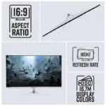 ZEBRONICS 60.4cms 24inch 165hz Gaming Monitor (ZEB-A24FHD, Black) - Image 3