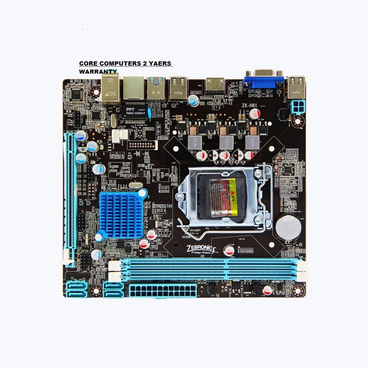 ZEBRONICS-H81-LGA-1150-Socket-Motherboard.jpg ZEBRONICS H81 LGA 1150 Socket Motherboard - Image 1