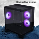 ZEBRONICS MERCURY Premium Gaming Cabinet – Black - Image 4