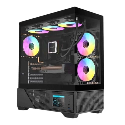 Ant Esports Crystal X6 Digital ARGB (ATX) Mid Tower Cabinet (Black)