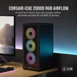 Corsair iCUE 2000D RGB Airflow Mini ITX PC Cabinet (Black) - Image 15