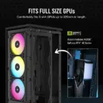 Corsair iCUE 2000D RGB Airflow Mini ITX PC Cabinet (Black) - Image 13