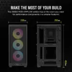 Corsair iCUE 2000D RGB Airflow Mini ITX PC Cabinet (Black) - Image 10