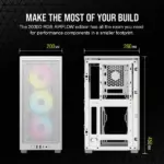 Corsair iCUE 2000D RGB Airflow Mini ITX PC Cabinet (White) - Image 11