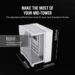 Corsair 6500X (ATX) Mid Tower Cabinet (White) - Image 9