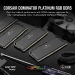 Corsair Dominator Platinum RGB 32GB (16GBx2) DDR5 6400MHz Desktop RAM (Black) - Image 2