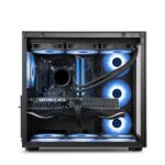Ant Esports Crystal Black RGB Gaming Cabinet - Image 2