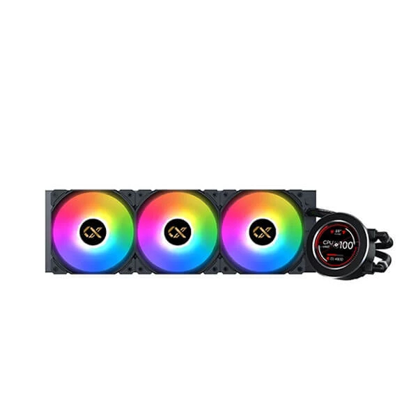 Xigmatek Frozr-O II 360 ARGB 360mm CPU Liquid Cooler With LCD Display (Black) - Green Apple Compunet
