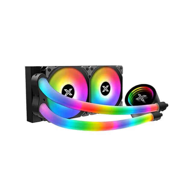 Xigmatek Neon Aqua 240 ARGB 240mm CPU Liquid Cooler (Black) - Green Apple Compunet