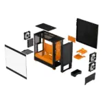 Fractal Design Pop Air RGB Orange Core TG Clear Tint Case - Image 7