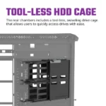 Cooler Master HAF 700 ARGB (E-ATX) Full Tower Cabinet (Titanium Grey) - Image 12