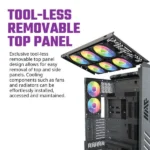 Cooler Master HAF 700 ARGB (E-ATX) Full Tower Cabinet (Titanium Grey) - Image 8