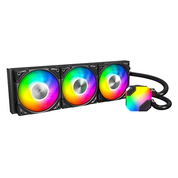 Montech HyperFlow ARGB 360 CPU Liquid Cooler (Black) - Green Apple Compunet