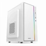 Coconut Magic mATX Office Cabinet with SM45 Power Supply and RGB Strip White - Image 3