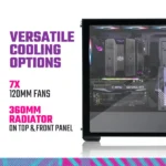 Cooler Master MasterBox MB520 Mesh ARGB (E-ATX) Mid Tower Cabinet (Black) - Image 4