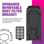 Cooler Master MasterBox MB520 Mesh ARGB (E-ATX) Mid Tower Cabinet (Black) - Image 2
