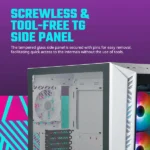 Cooler Master MasterBox MB520 Mesh ARGB (E-ATX) Mid Tower Cabinet (White) - Image 5
