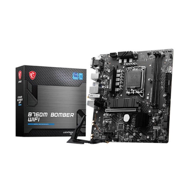 MSI B760M Bomber WIFI DDR4 Motherboard Supports Intel 12th , 13th & 14th Gen Processors