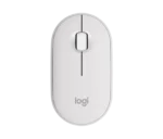 Logitech Pebble Mouse 2 M350s Slim Bluetooth Wireless Mouse (Tonal White)