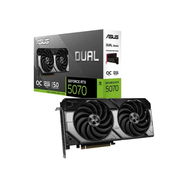 ASUS Dual RTX 5070 12GB GDDR7 OC Edition Graphics Card