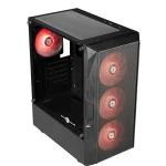 Circle Xtender X4 ATX Mid Tower Gaming Cabinet (Black)