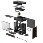 DeepCool CL6600 ATX PC Case with 360mm ARGB Liquid Cooler BLACK - Image 11