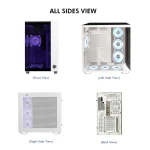 CIRCLE GAMING CABINET SUPERLAVA WHITE TYPE C 3.2 - ATX - Image 2