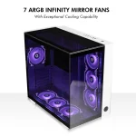 CIRCLE GAMING CABINET SUPERLAVA WHITE TYPE C 3.2 - ATX - Image 5