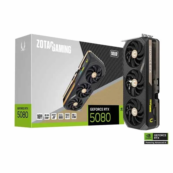 Zotac-Gaming-GeForce-RTX-5080-Solid-16GB-GDDR7-Graphic-Card-1 Zotac Gaming GeForce RTX 5080 Solid 16GB GDDR7 Graphic Card - Image 1